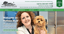 Desktop Screenshot of norwalkanimalhospital.com