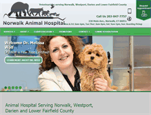 Tablet Screenshot of norwalkanimalhospital.com